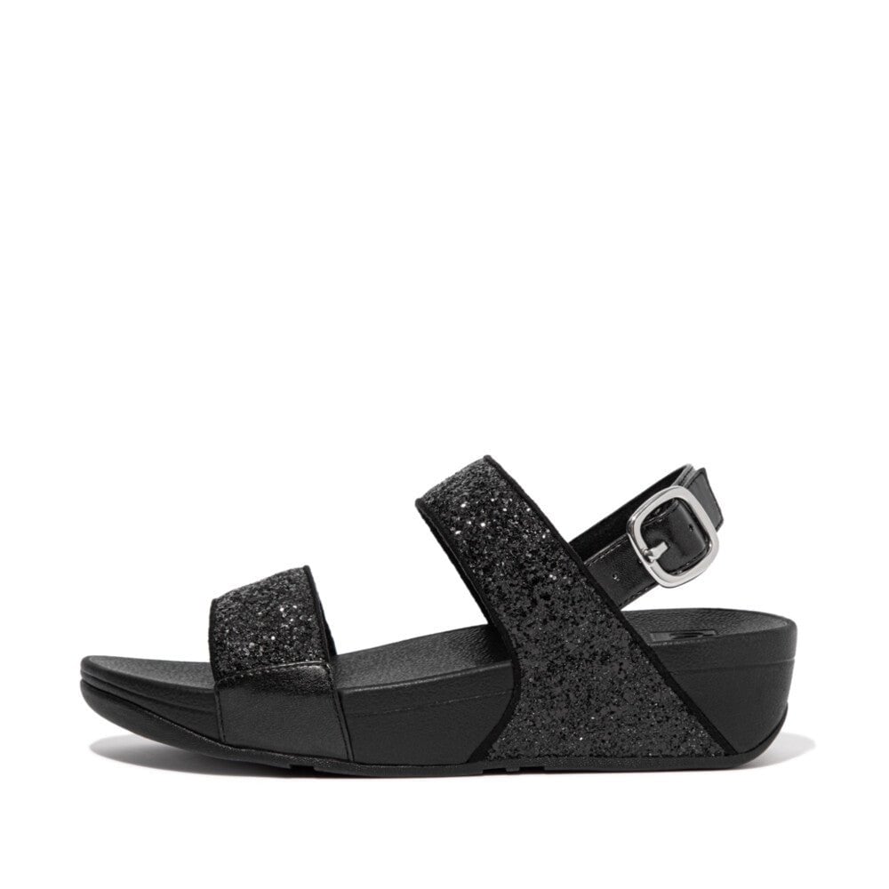 Fitflop Lulu Glitter Back-Strap Sandals - Black - image 003 |ww_colour=black|ww_order=003|