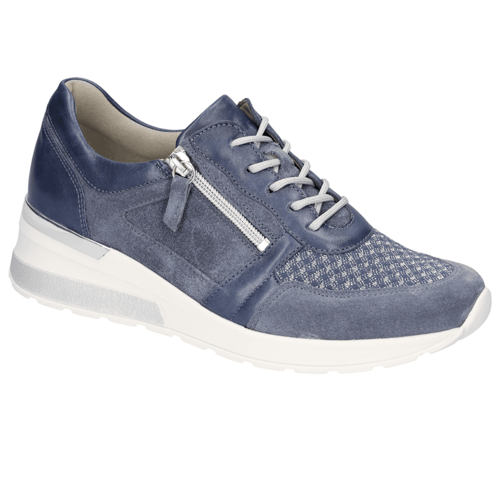Waldlaufer H-Clara Lace-Up/Zip Casual Shoe - Jeans - image 001 |ww_colour=jeans|ww_order=001|
