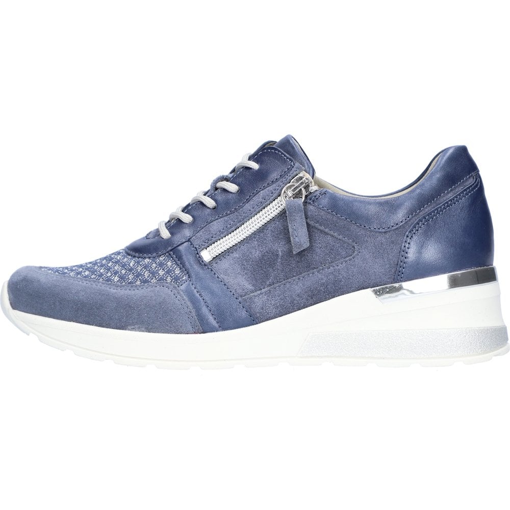 Waldlaufer H-Clara Lace-Up/Zip Casual Shoe - Jeans - image 002 |ww_colour=jeans|ww_order=002|
