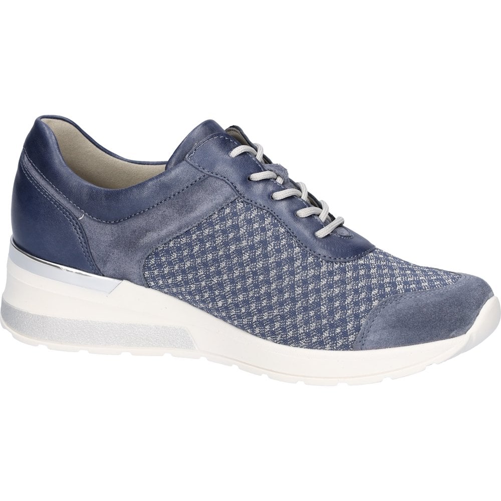 Waldlaufer H-Clara Lace-Up/Zip Casual Shoe - Jeans - image 004 |ww_colour=jeans|ww_order=004|