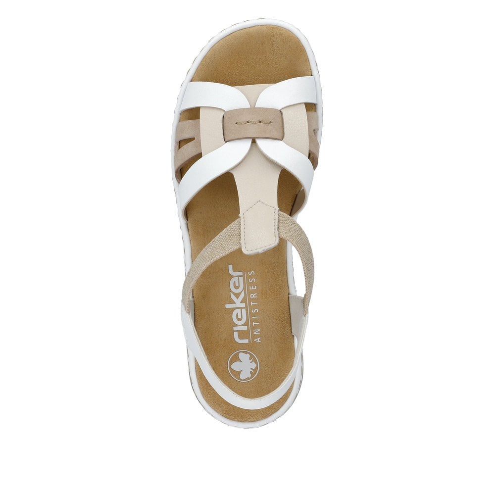 Rieker 65918 Slip On Sandal - White Combi - image 007 |ww_colour=white-combi|ww_order=007|