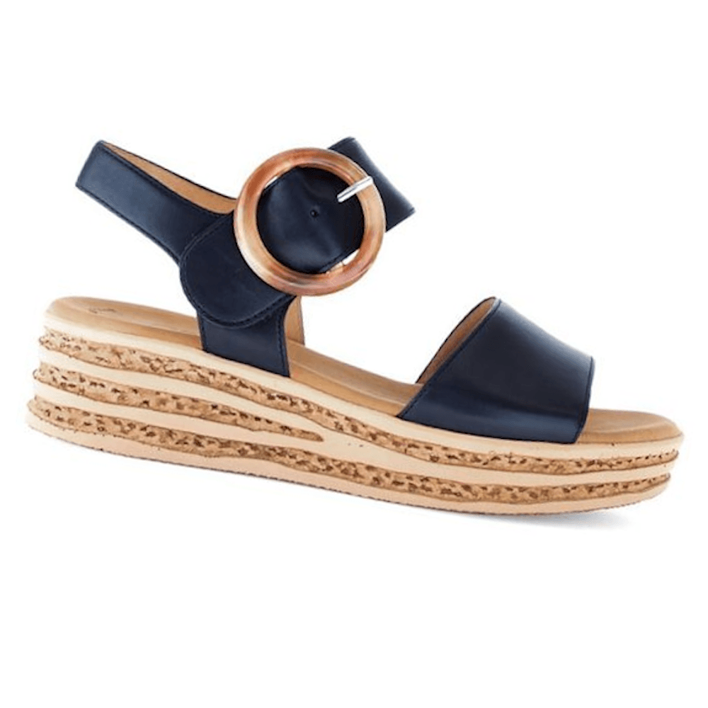 Gabor Andre Wedge Sandal - Midnight - image 001 |ww_colour=midnight|ww_order=001|