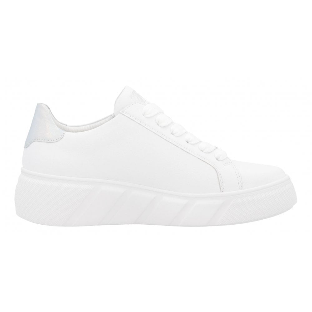 Rieker W2605 Lace Up/Zip trainer - White - image 002 |ww_colour=white|ww_order=002|