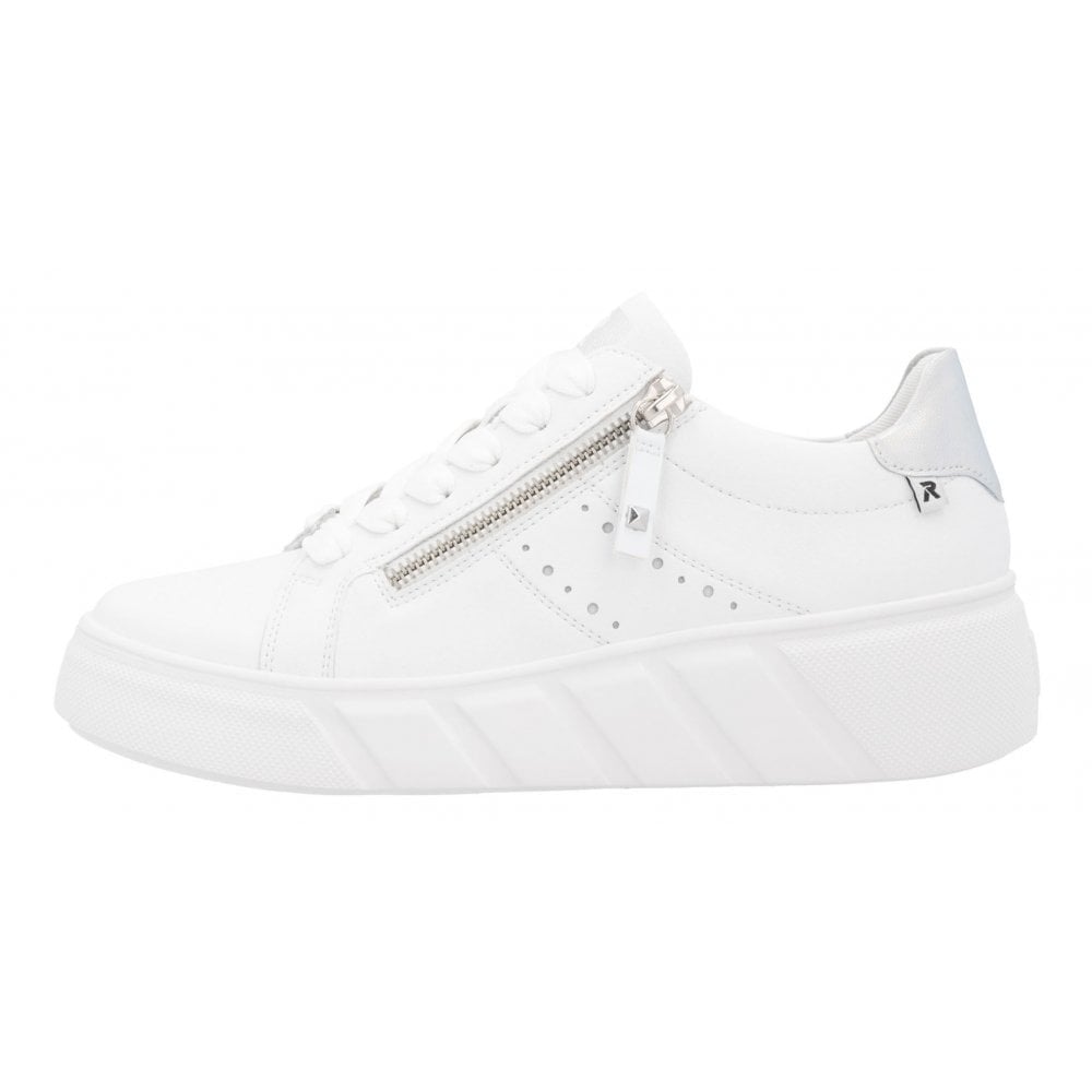 Rieker W2605 Lace Up/Zip trainer - White - image 005 |ww_colour=white|ww_order=005|