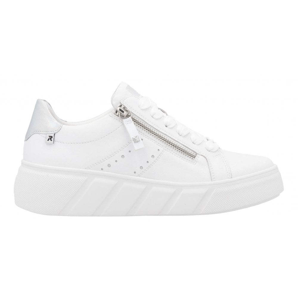 Rieker W2605 Lace Up/Zip trainer - White - image 008 |ww_colour=white|ww_order=008|