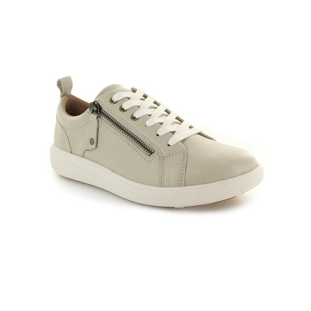 Strive Talia Zip/Lace Up Casual Shoe - Latte - image 001 |ww_colour=latte|ww_order=001|