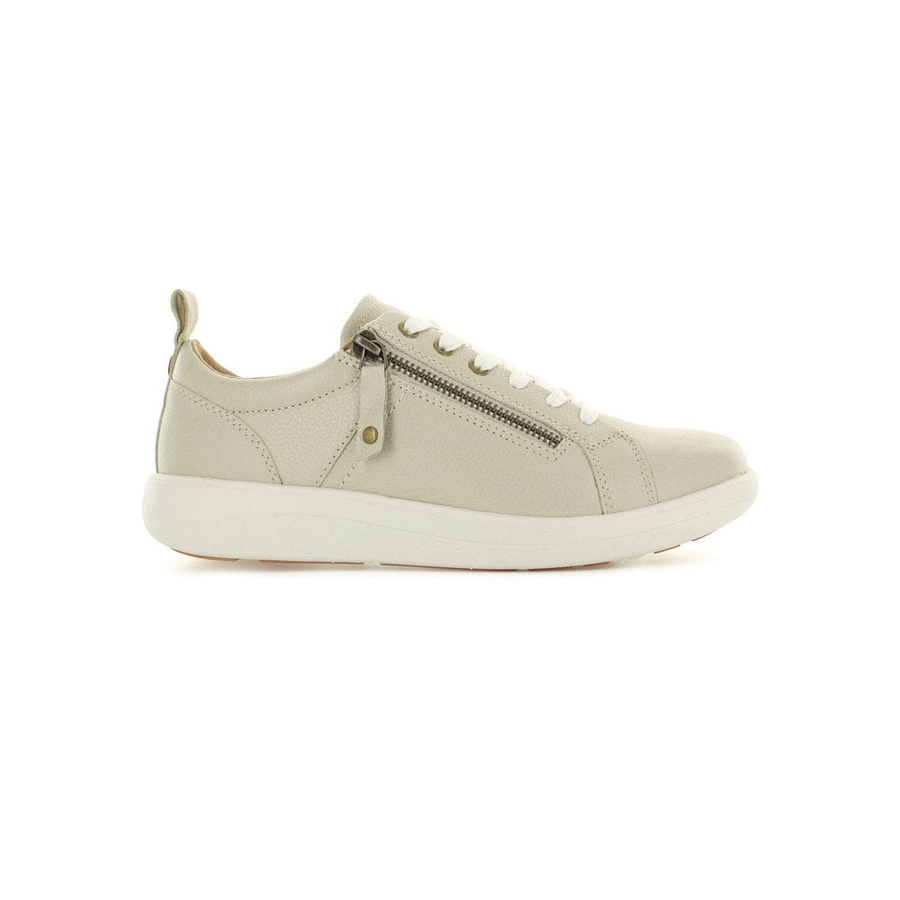 Strive Talia Zip/Lace Up Casual Shoe - Latte - image 002 |ww_colour=latte|ww_order=002|