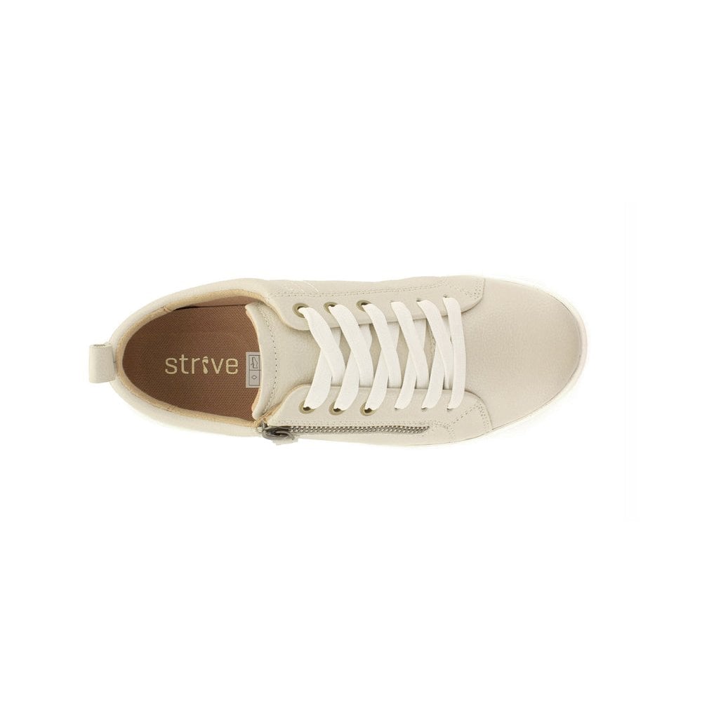 Strive Talia Zip/Lace Up Casual Shoe - Latte - image 003 |ww_colour=latte|ww_order=003|