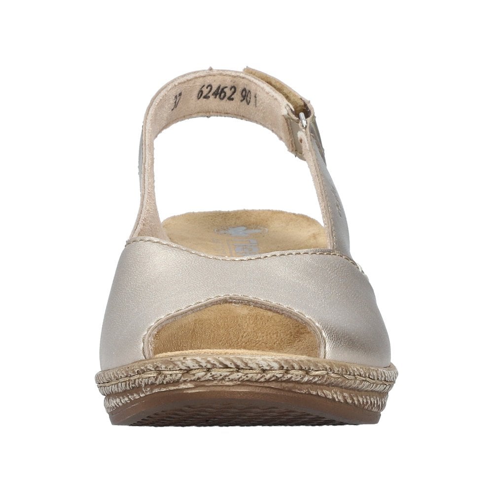 Rieker 62462 Lonora Wedge Peep Toe - Gold - image 004 |ww_colour=gold|ww_order=004|