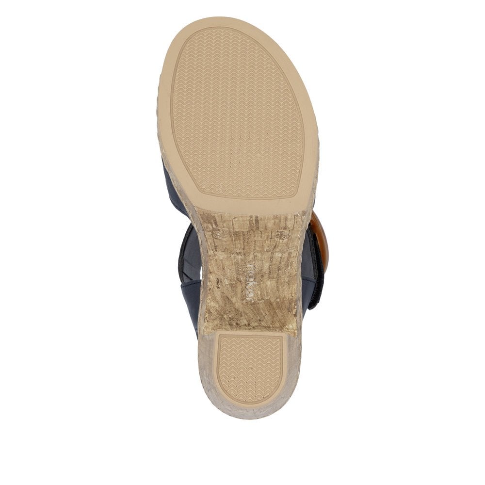 Rieker Chunky Heeled Sandal - Blue - image 007 |ww_colour=blue|ww_order=007|