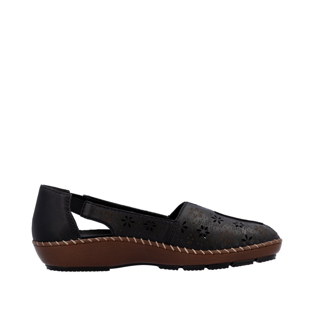 Rieker 44870 Slip On Summer Shoe - Black - image 002 |ww_colour=black|ww_order=002|