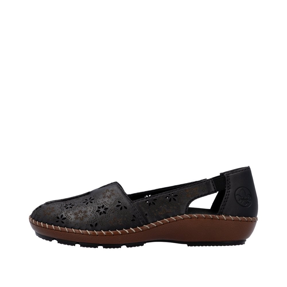 Rieker 44870 Slip On Summer Shoe - Black - image 004 |ww_colour=black|ww_order=004|