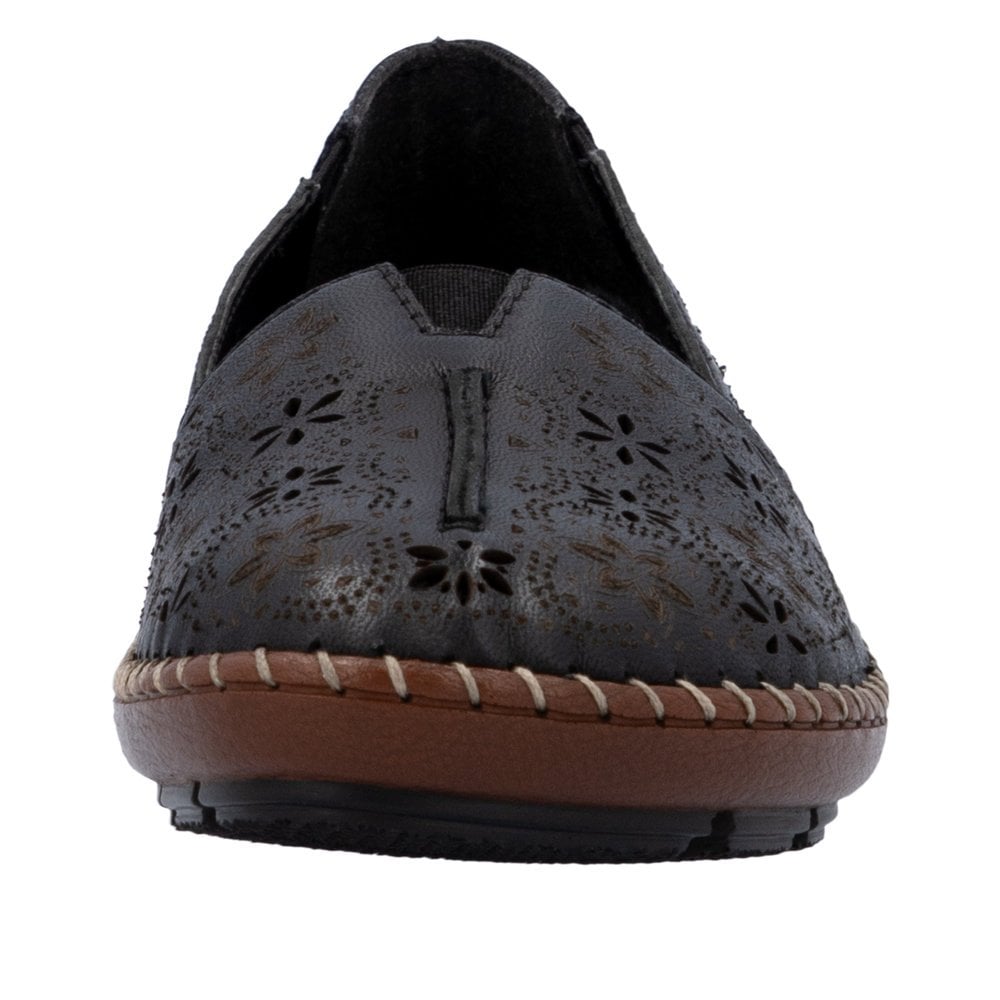 Rieker 44870 Slip On Summer Shoe - Black - image 005 |ww_colour=black|ww_order=005|