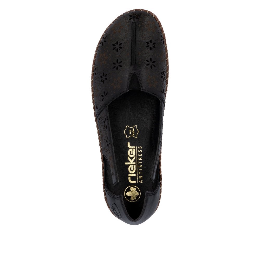 Rieker 44870 Slip On Summer Shoe - Black - image 008 |ww_colour=black|ww_order=008|