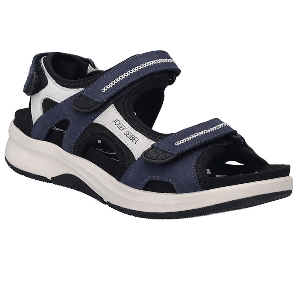 Josef Seibel Estelle 02 Touch Strap Arch Support Sandal - Blue Combi - image 001 |ww_colour=blue-combi|ww_order=001|