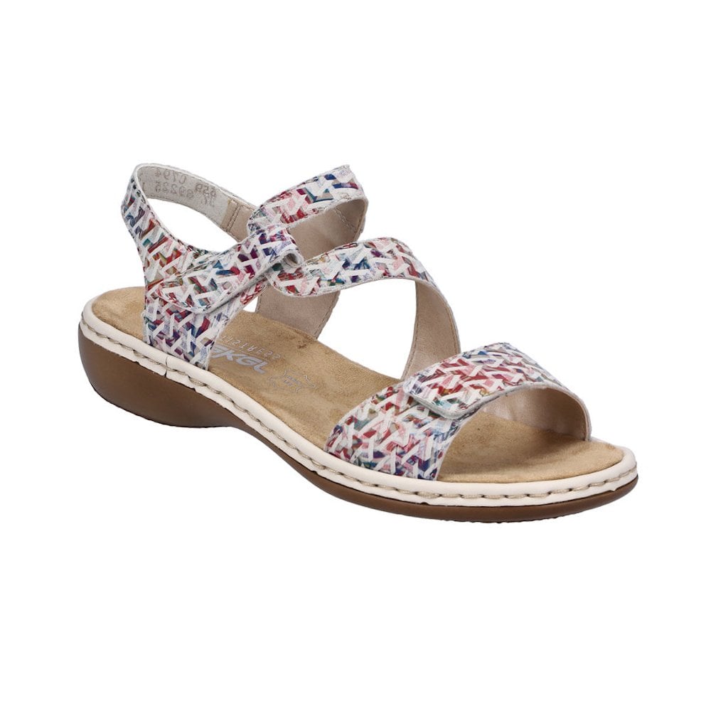 Rieker 659C7 Sling Back Hook & Loop Fastening Sandal - Multi Colour - image 001 |ww_colour=multi-colour|ww_order=001|