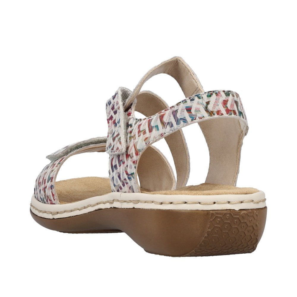 Rieker 659C7 Sling Back Hook & Loop Fastening Sandal - Multi Colour - image 003 |ww_colour=multi-colour|ww_order=003|