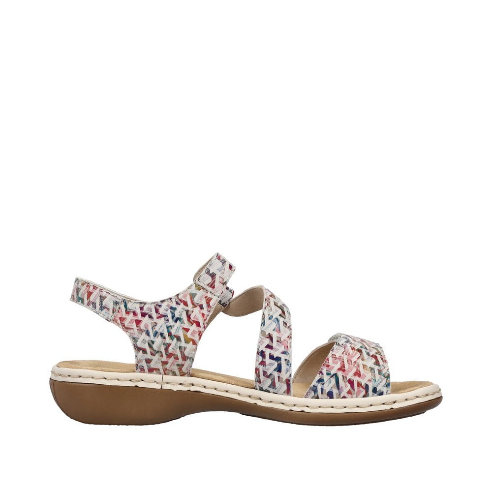 Rieker 659C7 Sling Back Hook & Loop Fastening Sandal - Multi Colour - image 004 |ww_colour=multi-colour|ww_order=004|