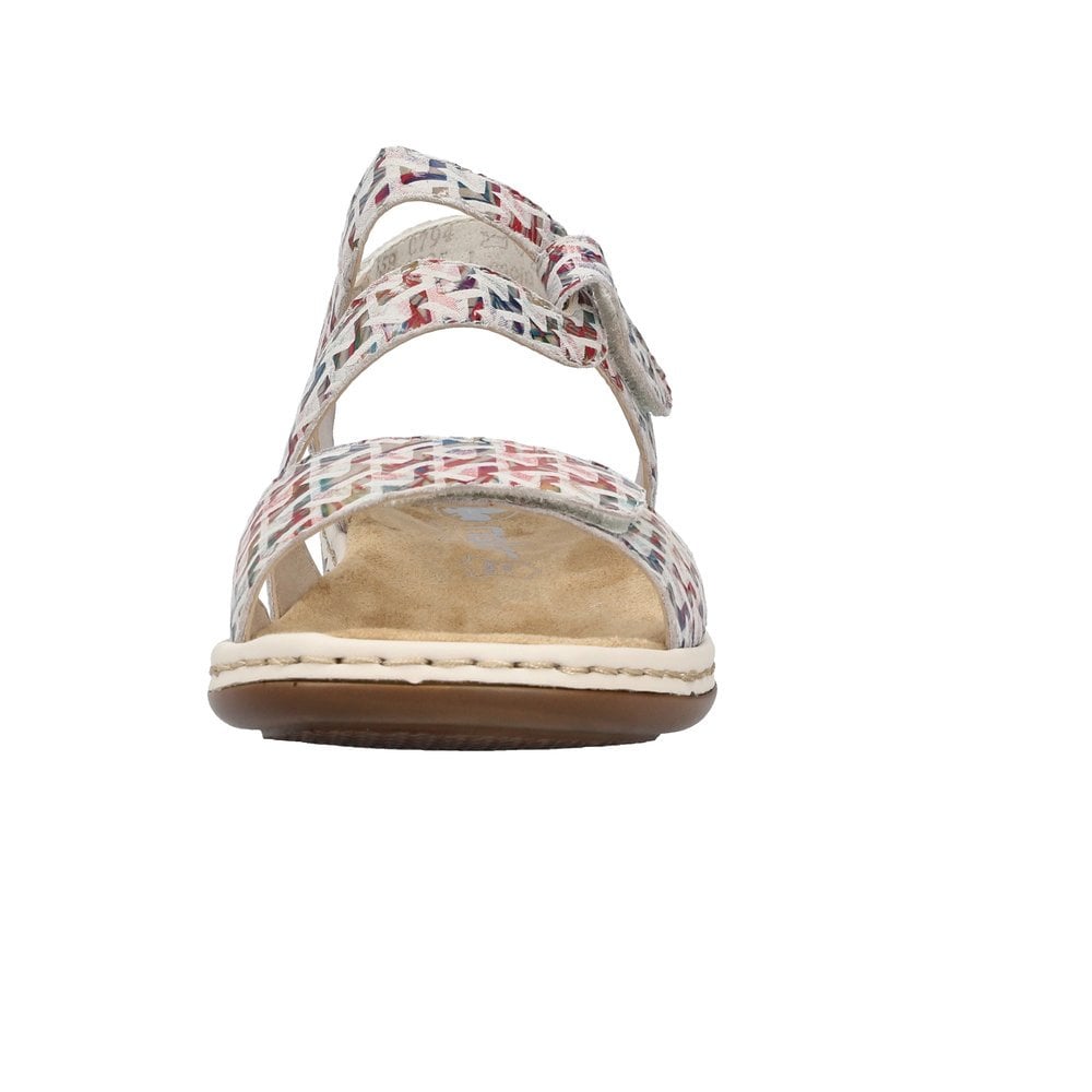 Rieker 659C7 Sling Back Hook & Loop Fastening Sandal - Multi Colour - image 008 |ww_colour=multi-colour|ww_order=008|