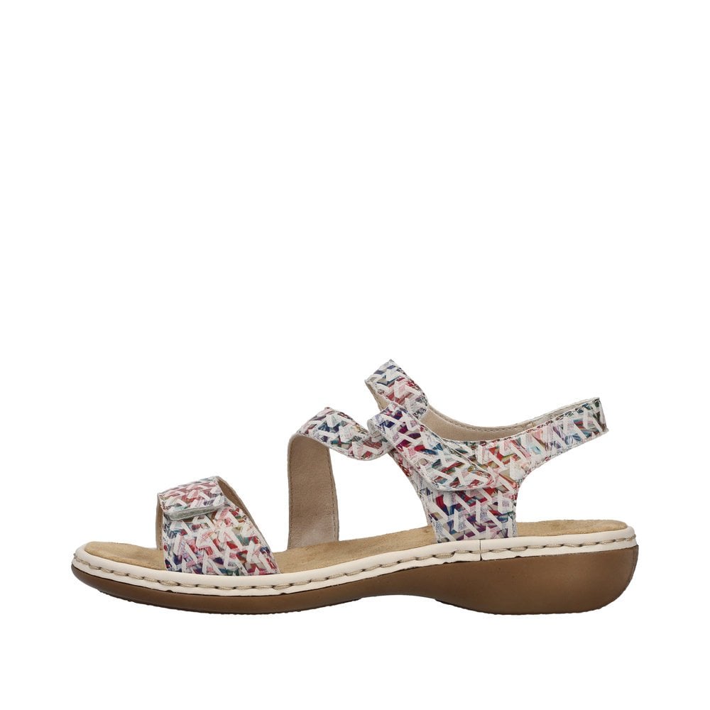 Rieker 659C7 Sling Back Hook & Loop Fastening Sandal - Multi Colour - image 009 |ww_colour=multi-colour|ww_order=009|