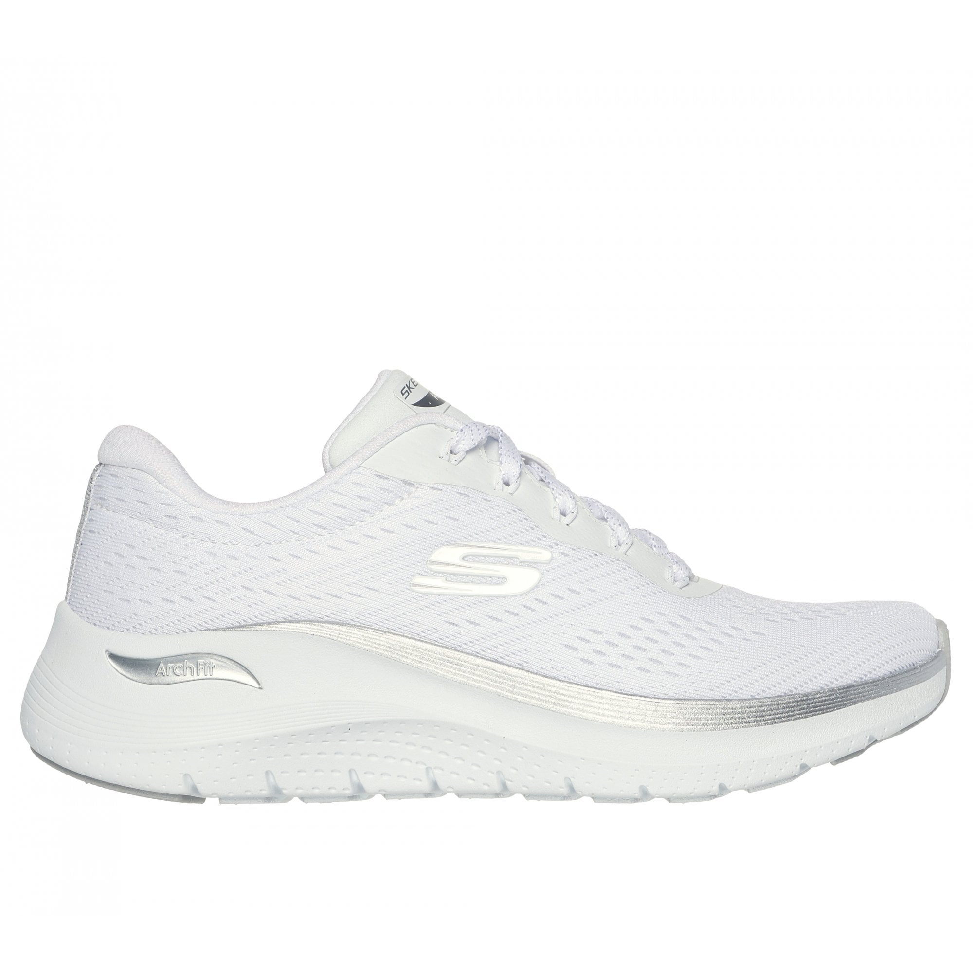 Skechers Arch Fit 2.0 - Glow The Distance - White/Silver - image 002 |ww_colour=white-silver|ww_order=002|