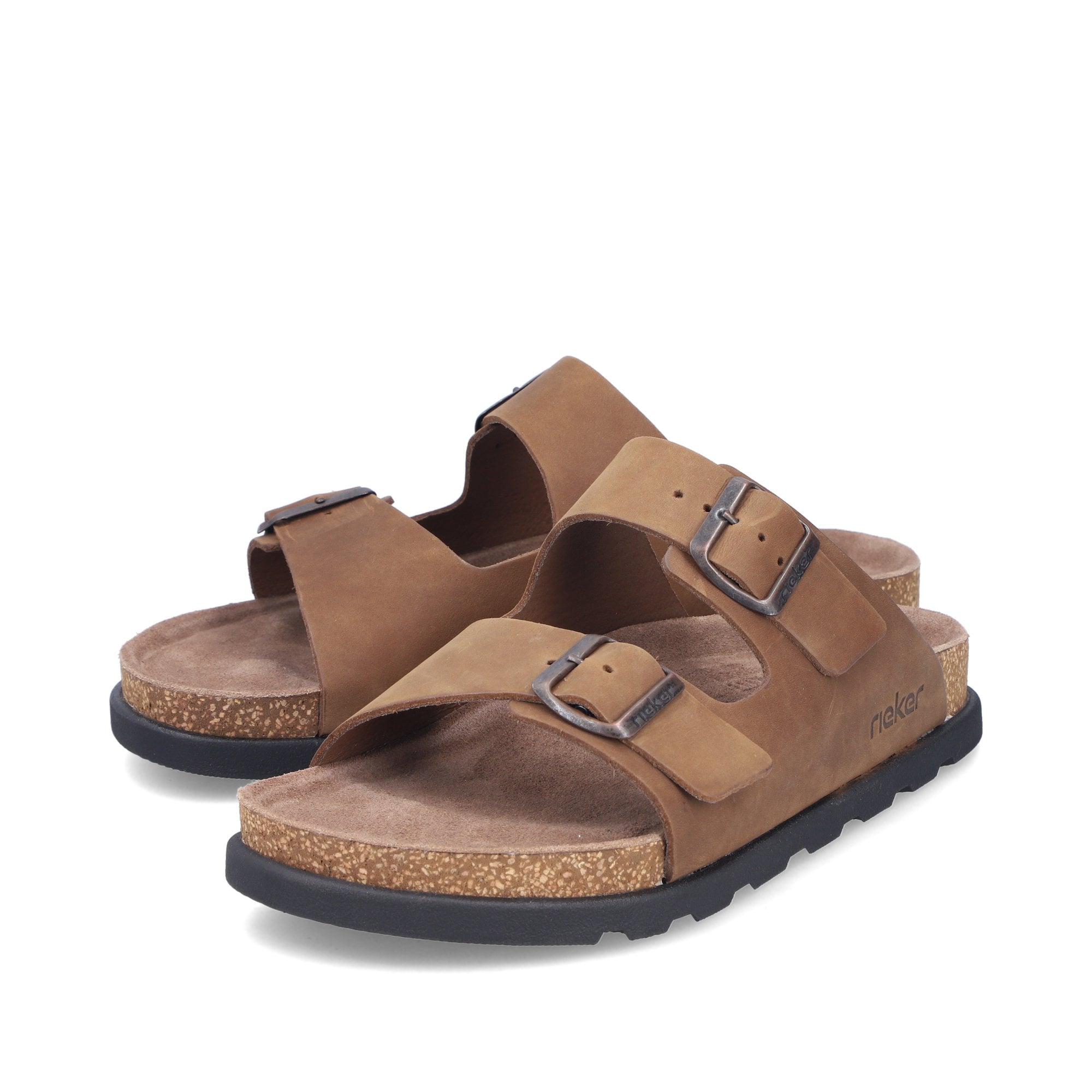 Rieker 21190 Extra Wide Buckle Sandal - Brown - image 002 |ww_colour=brown|ww_order=002|