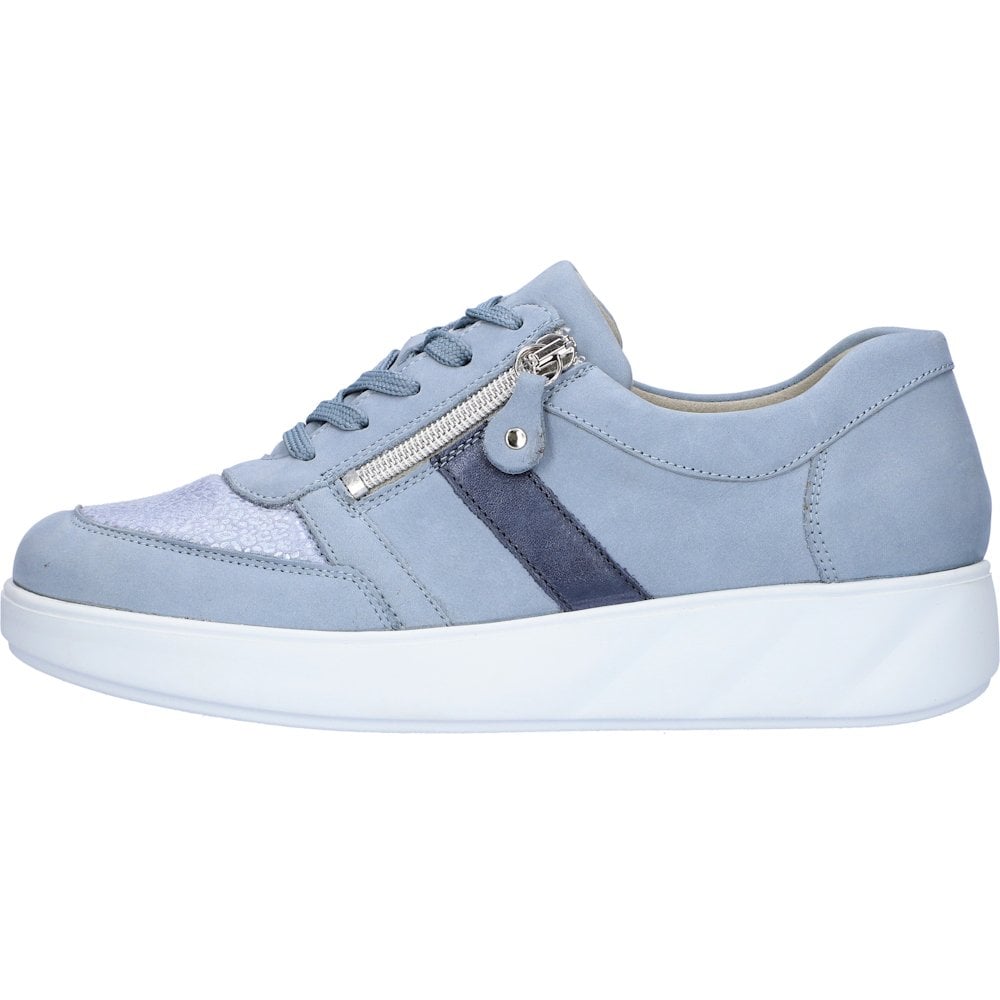 Waldlaufer K-Lili Wide Fit Casual Trainer Shoe - Jeans - image 002 |ww_colour=jeans|ww_order=002|