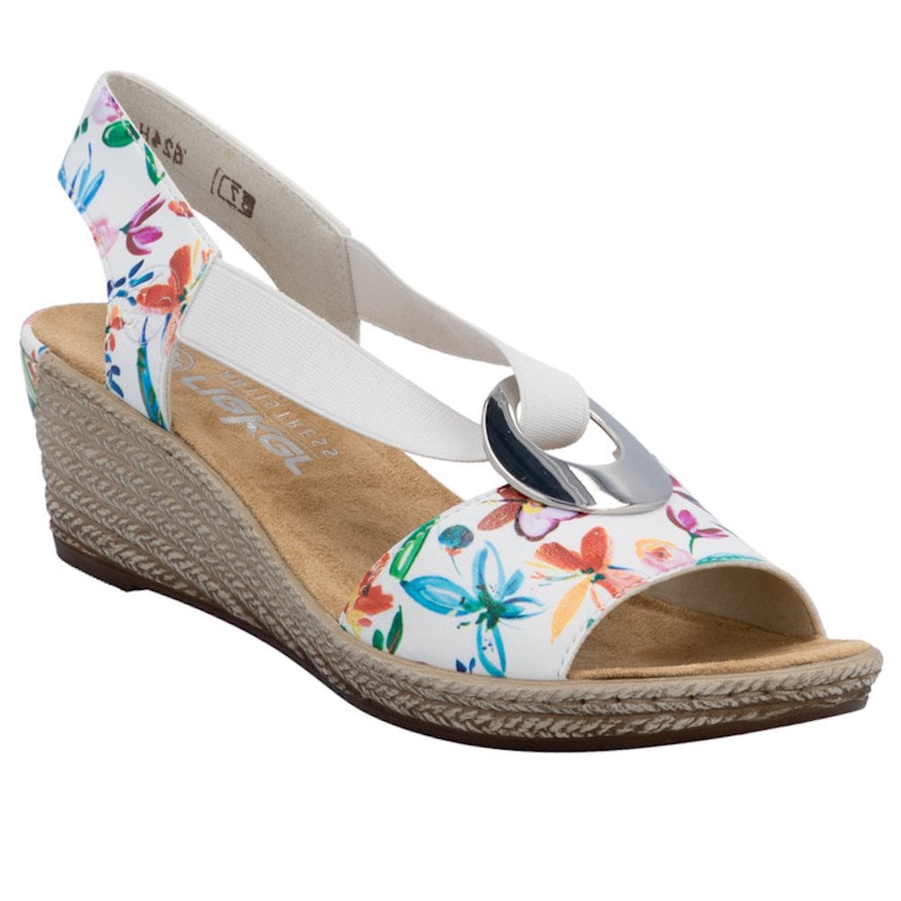 Rieker Slip On Wedge Sandal - Multi - image 001 |ww_colour=multi|ww_order=001|