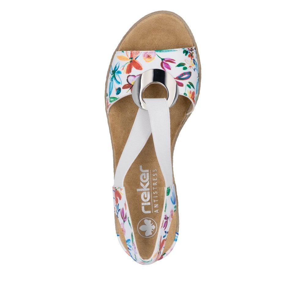 Rieker Slip On Wedge Sandal - Multi - image 004 |ww_colour=multi|ww_order=004|