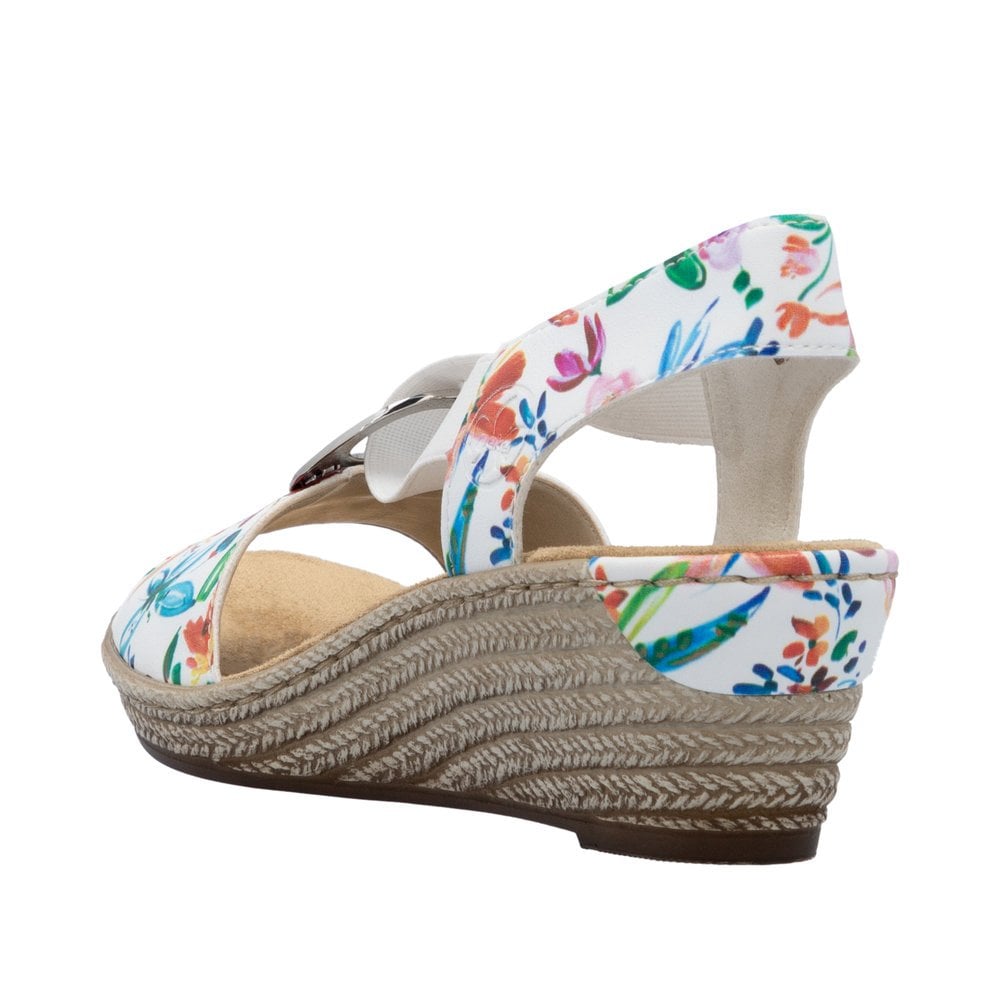 Rieker Slip On Wedge Sandal - Multi - image 005 |ww_colour=multi|ww_order=005|
