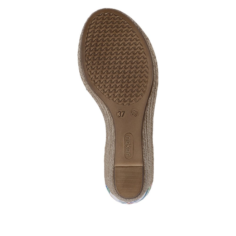 Rieker Slip On Wedge Sandal - Multi - image 008 |ww_colour=multi|ww_order=008|