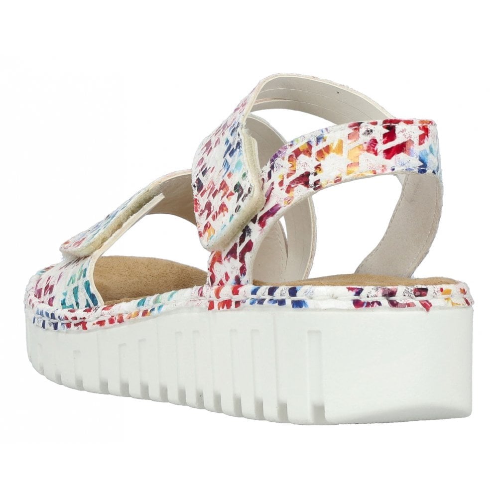 Rieker V1364 Double Strap Sandal - Multi - image 002 |ww_colour=multi|ww_order=002|