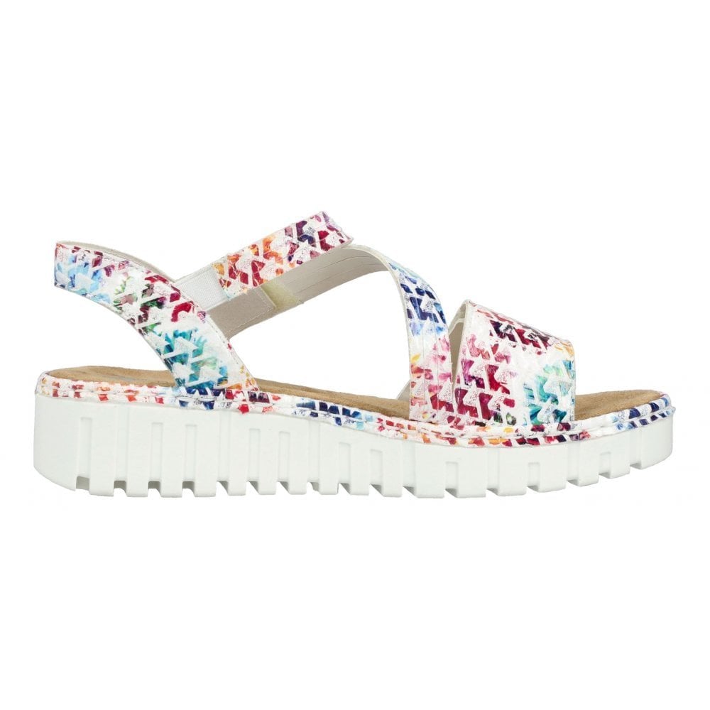Rieker V1364 Double Strap Sandal - Multi - image 005 |ww_colour=multi|ww_order=005|