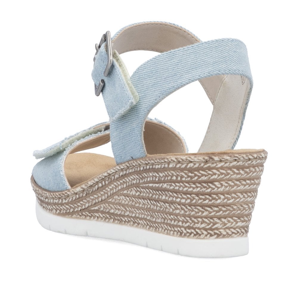 Rieker 61960 Wedge Sandal - Blue - image 006 |ww_colour=blue|ww_order=006|