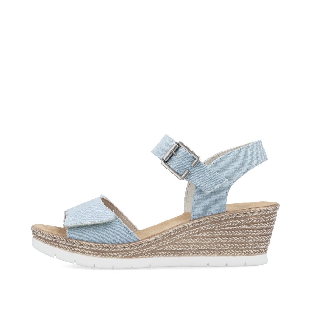 Rieker 61960 Wedge Sandal - Blue - image 007 |ww_colour=blue|ww_order=007|