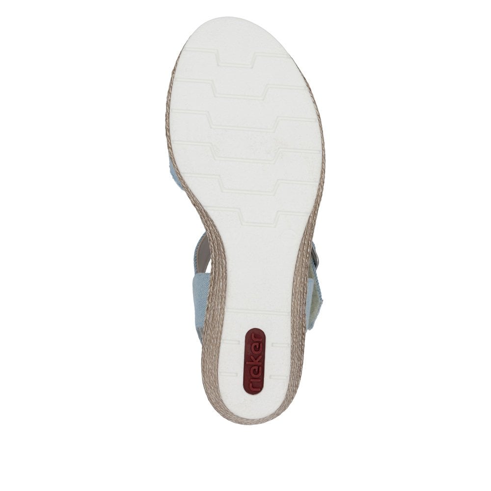 Rieker 61960 Wedge Sandal - Blue - image 008 |ww_colour=blue|ww_order=008|