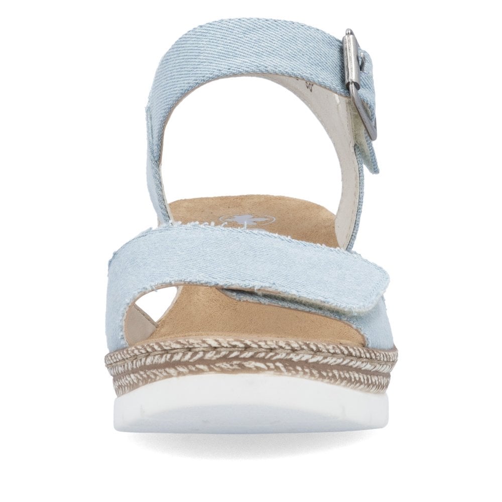Rieker 61960 Wedge Sandal - Blue - image 010 |ww_colour=blue|ww_order=010|