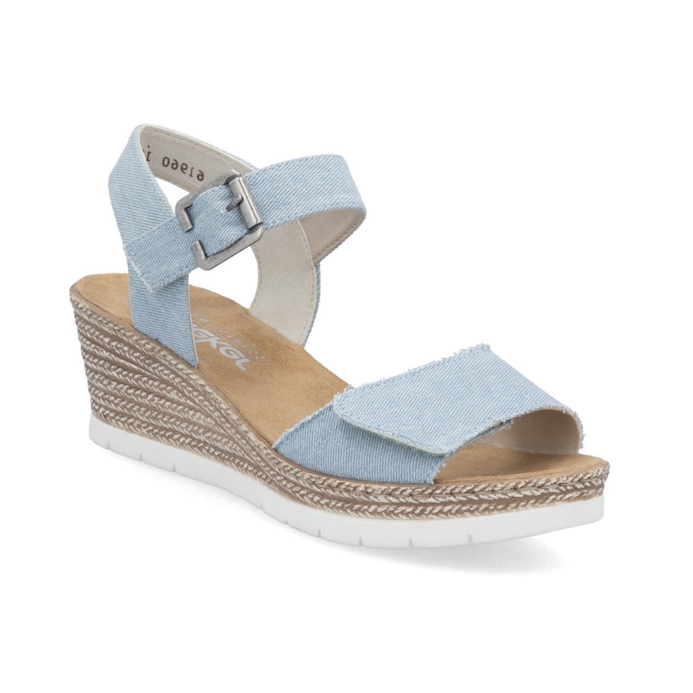 Rieker 61960 Wedge Sandal - Blue - image 001 |ww_colour=blue|ww_order=001|