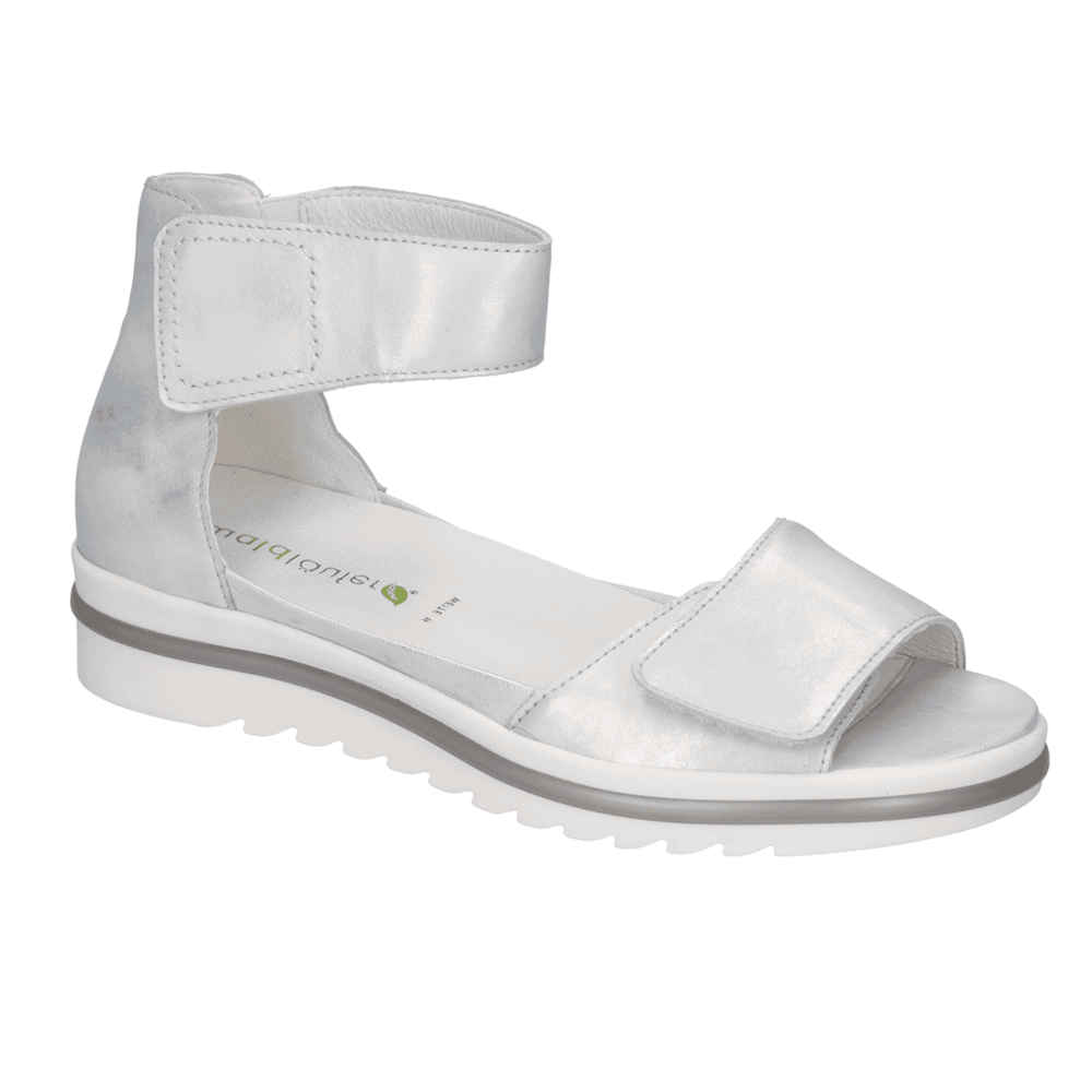 Waldlaufer Hakura Hook & Loop Strap Sandal - Silver - image 001 |ww_colour=silver|ww_order=001|