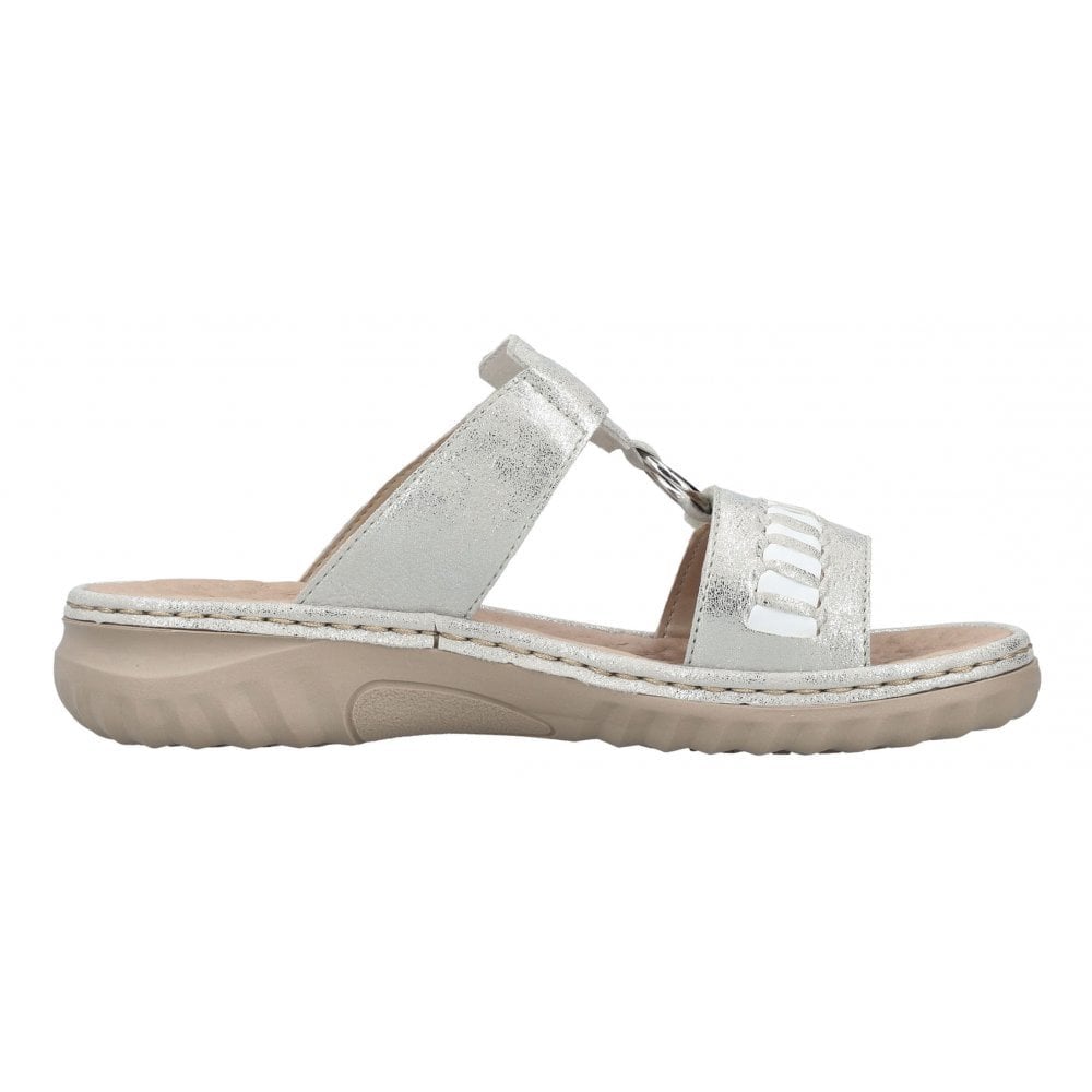 Rieker 60481 Hook & Loop Mule Sandal - Grey - image 004 |ww_colour=grey|ww_order=004|