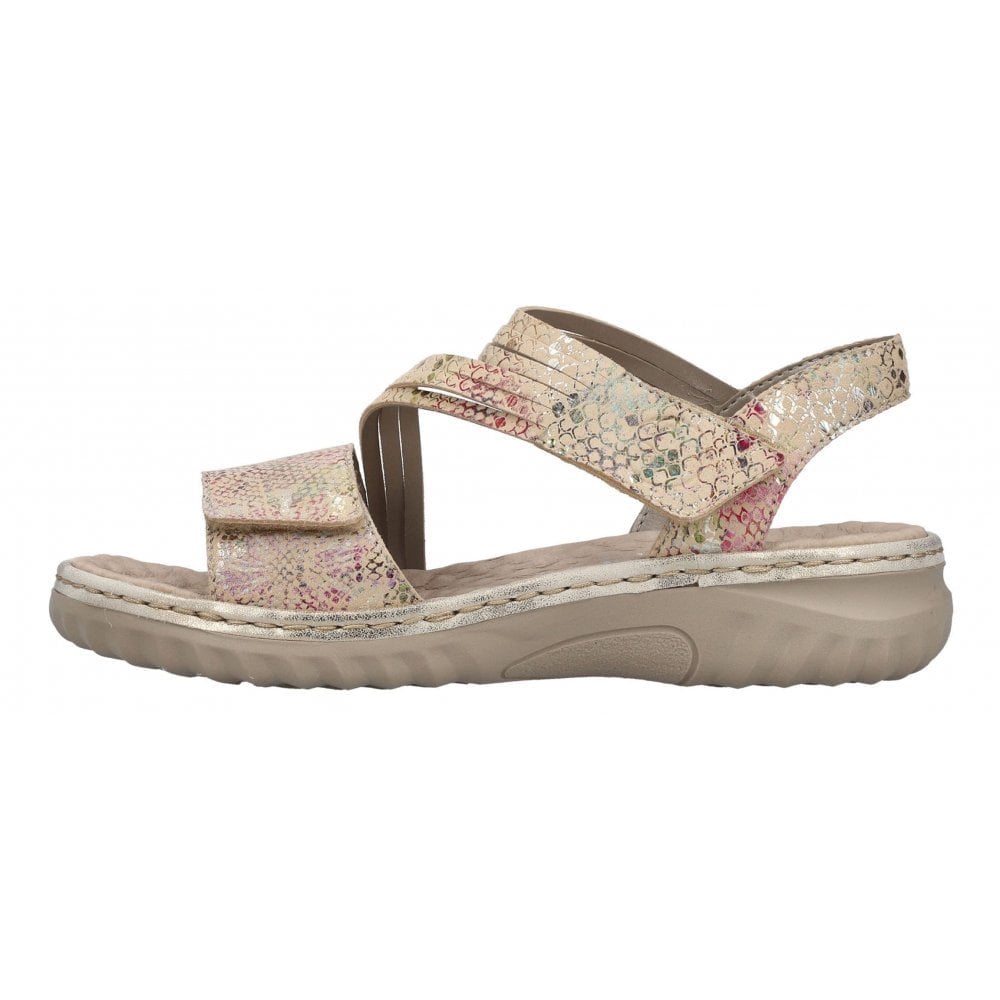 Rieker 60464 Hook & Loop Fastening Sandal - Multi - image 004 |ww_colour=multi|ww_order=004|