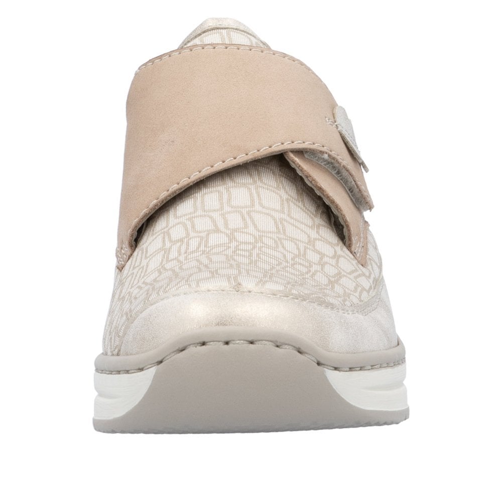 Rieker 487C0 Touch Strap Fastening Shoe - Beige - image 006 |ww_colour=beige|ww_order=006|