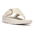 Fitflop Lulu Resin Buckle Leather Toe Post Sandal - Beige - image 001 |ww_colour=beige|ww_order=001|