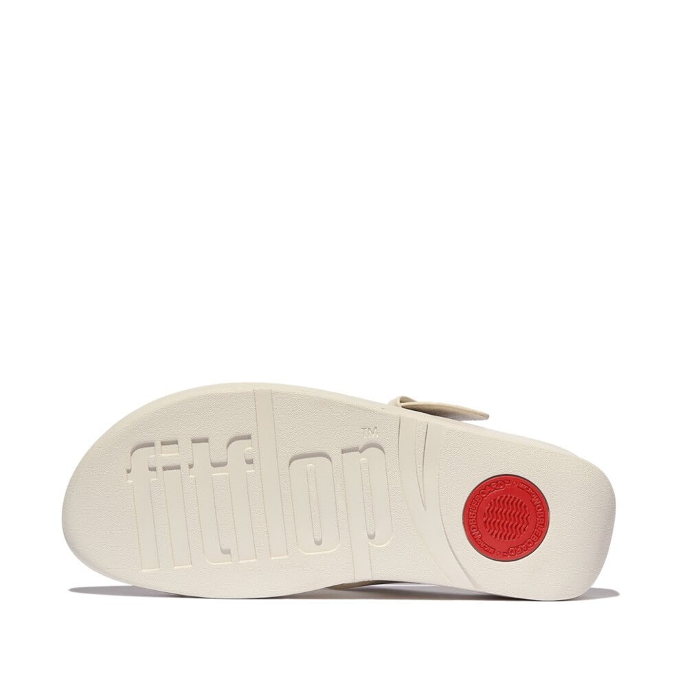 Fitflop Lulu Resin Buckle Leather Toe Post Sandal - Beige - image 003 |ww_colour=beige|ww_order=003|