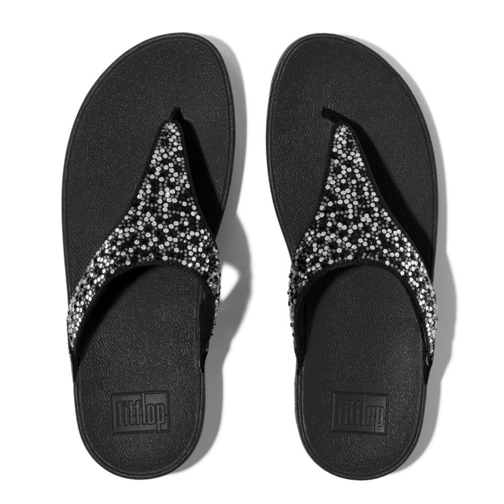 Fitflop Lulu Crystal-Mix Toe Post Sandal - Black - image 003 |ww_colour=black|ww_order=003|
