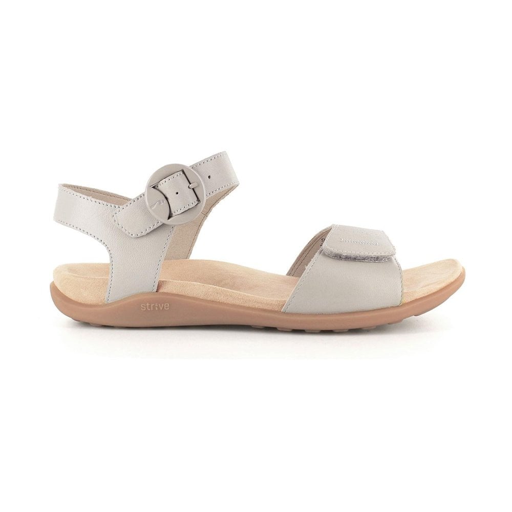 Strive Bay Leather Arch Support Touch Fastening Sandals - Latte - image 002 |ww_colour=latte|ww_order=002|