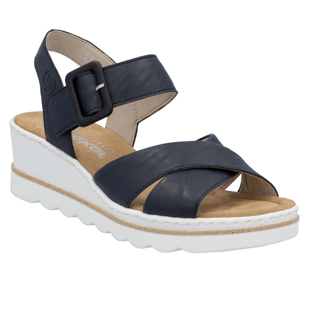 Rieker 67463 Wedge Sandal - Blue - image 001 |ww_colour=blue|ww_order=001|
