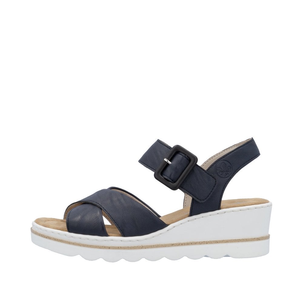 Rieker 67463 Wedge Sandal - Blue - image 005 |ww_colour=blue|ww_order=005|