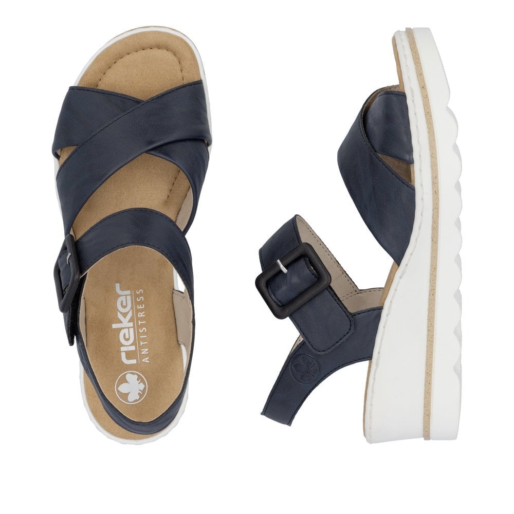 Rieker 67463 Wedge Sandal - Blue - image 008 |ww_colour=blue|ww_order=008|
