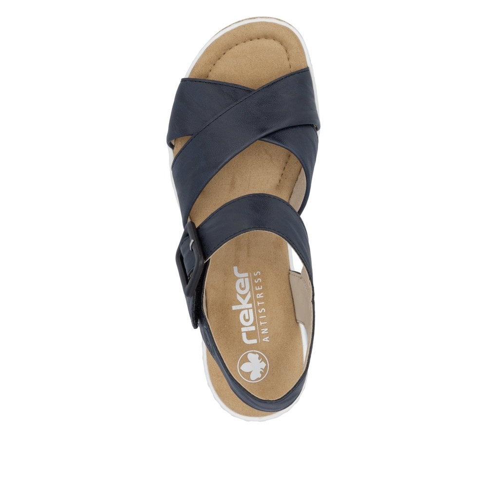 Rieker 67463 Wedge Sandal - Blue - image 009 |ww_colour=blue|ww_order=009|
